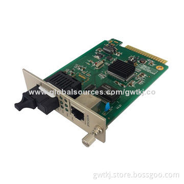 1000M card type fiber media converter,80km,factory supply